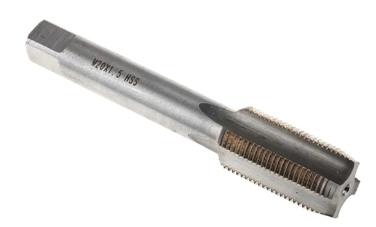 Produktfoto 1 von RS PRO Gewindebohrer HSS, Metrisch Fein Gerade Nut, 1-teilig M20