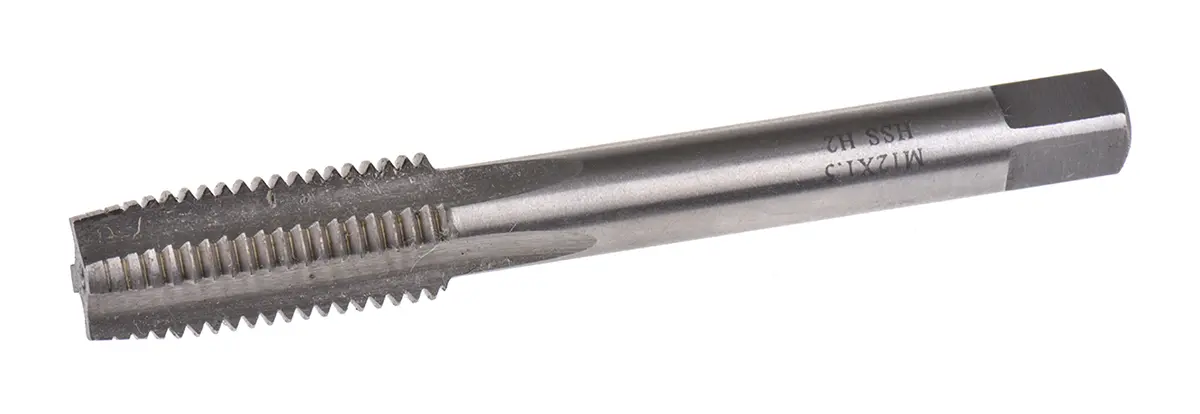 Produktfoto 1 von RS PRO Gewindebohrer HSS, Metrisch Fein Zweiter Schnitt, 1-teilig M12