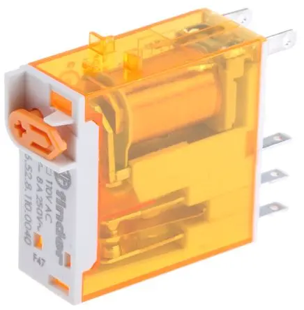 Produktfoto 1 von Finder 46 Leistungsrelais 110V ac Spule 2-poliger Umschalter 8A 6.9 kΩ 1.2 W