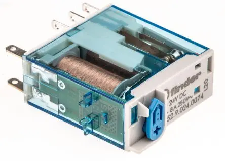 Produktfoto 1 von Finder 46 Relais 24V dc Spule 2-poliger Umschalter 8A 1.2 kΩ 500 mW