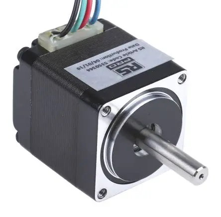Produktfoto 1 von RS PRO 1.8 ° Schrittmotor 3.8V / 670mA 60mNm, 28 x 28 mm Wellen-Ø 5 mm