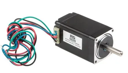 Produktfoto 1 von RS PRO 1.8 ° Schrittmotor 6.2V / 670mA 0.12Nm, 28 x 28 mm Wellen-Ø 5 mm