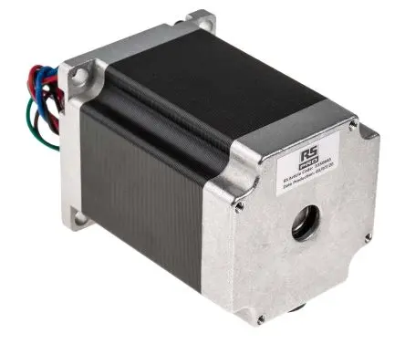 Produktfoto 1 von RS PRO 1.8 ° Schrittmotor 3.2V / 2.8A 1.89Nm, 56.4 x 56.4 mm Wellen-Ø 6.35 mm