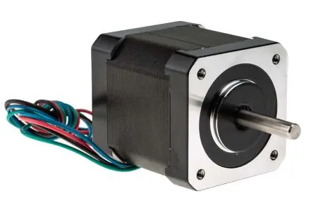 Produktfoto 1 von RS PRO Hybrid 0.9 ° Schrittmotor 2.8V / 1.68A 0.44Nm, 42.3 x 42.3 mm Wellen-Ø 5 mm