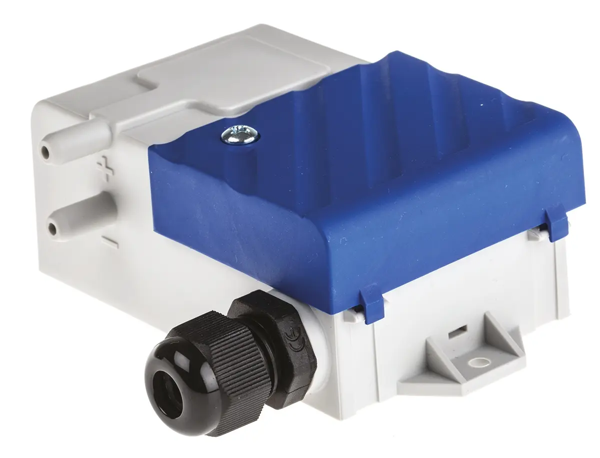 Produktfoto 1 von Gems Sensors Differenz Drucksensor -500Pa bis 500Pa, Analog 4 → 20 mA, für Luft, nicht leitendes Gas
