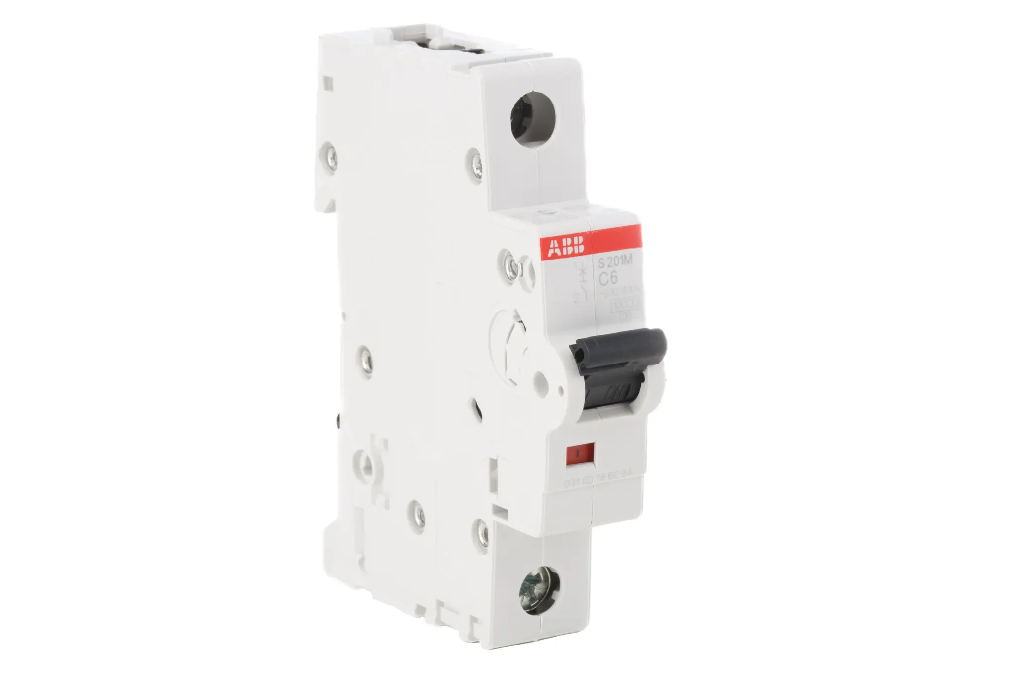 Produktfoto 1 von ABB System Pro M Compact Miniaturüberlastschalter Typ C, Pol 1-polig 6 A 253 V ac, Abschaltvermögen 10 kA System Pro M