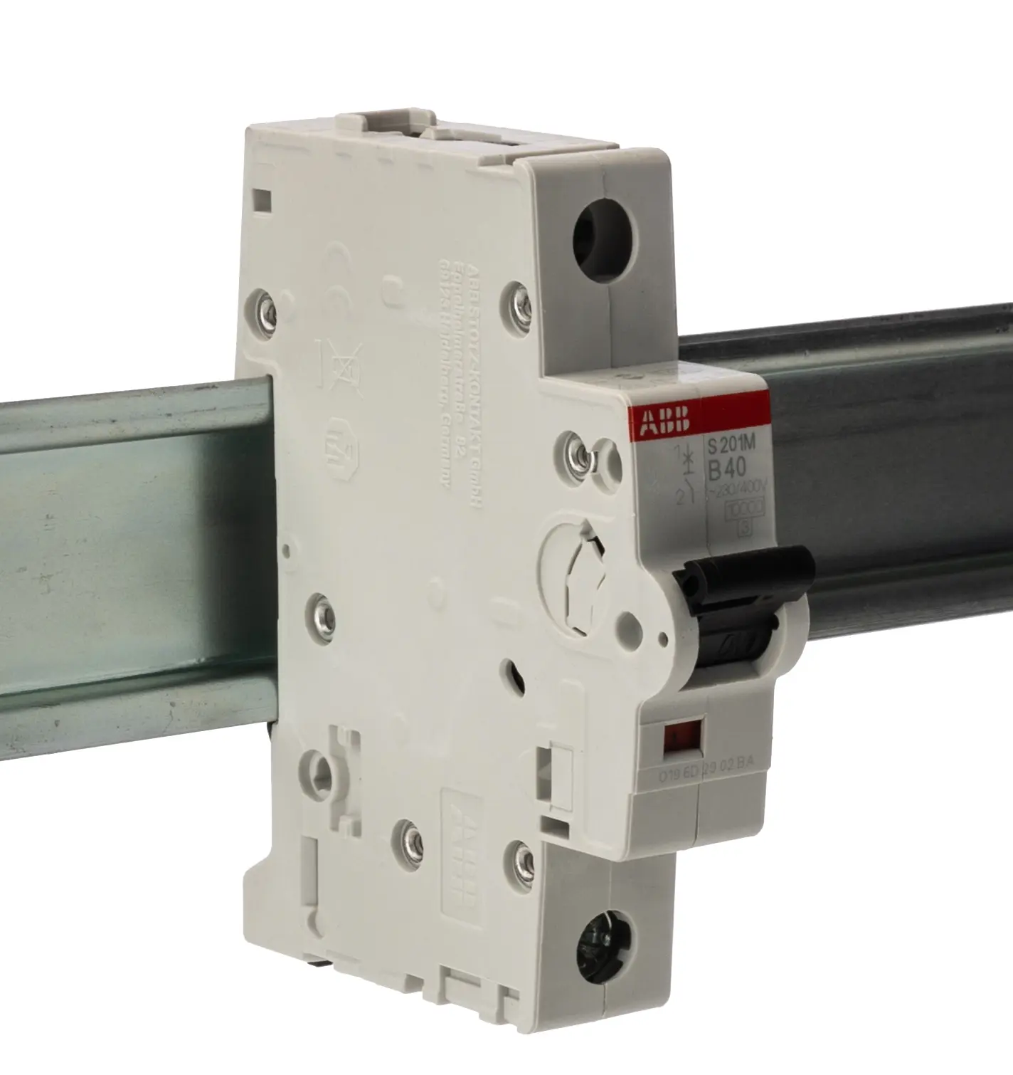 Produktfoto 1 von ABB System Pro M Compact Miniaturüberlastschalter Typ B, Pol 1-polig 40 A 253 V ac, Abschaltvermögen 10 kA System Pro M