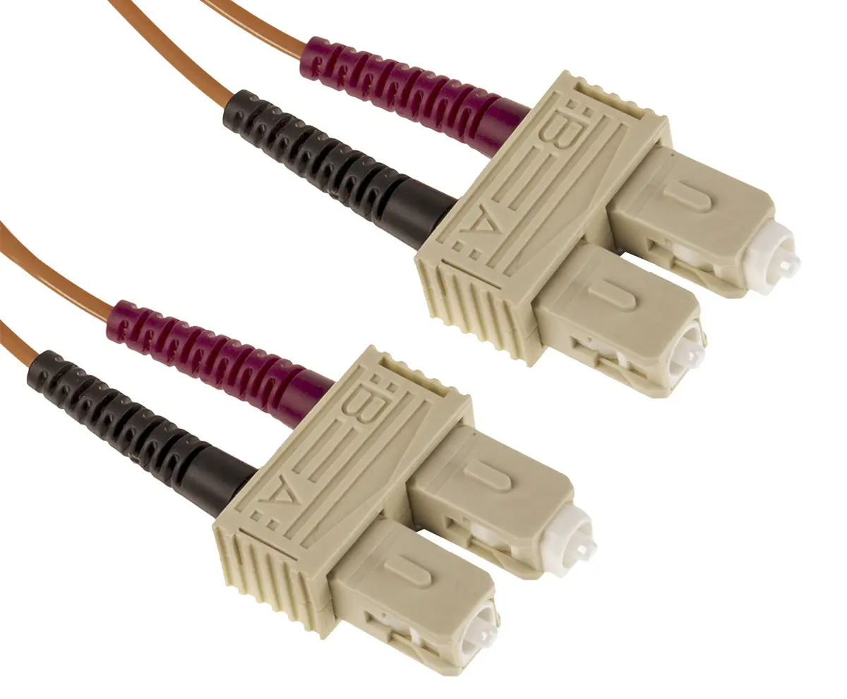Produktfoto 1 von RS PRO OM1 LWL-Kabel 2 m, Raucharm halogenfrei Orange 125 μm