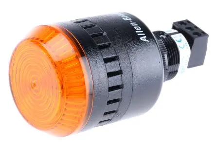 Produktfoto 1 von Allen Bradley 855PC LED, Dauer, Filament/Warnsummer-Licht Schall- und Lichtsignal-Kombination 24V ac/dc Gelb IP56, IP54,