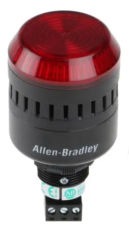 Produktfoto 1 von Allen Bradley 855PC LED, Dauer, Filament/Warnsummer-Licht Schall- und Lichtsignal-Kombination 240V ac Rot IP65
