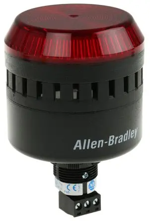 Produktfoto 1 von Allen Bradley 855PC LED, Dauer, Filament/Warnsummer-Licht Schall- und Lichtsignal-Kombination 24V ac/dc Rot IP65, IP56,