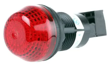 Produktfoto 1 von Allen Bradley 855P LED Dauer, Filament/Warnsummer Signalleuchte 24V ac/dc Rot Panel, Ø 30 mm x 49 mm IP65, IP56