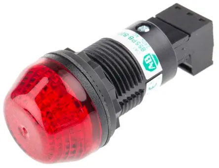 Produktfoto 1 von Allen Bradley 855P LED Filament/Warnsummer, Dauer Signalleuchte 240V ac Rot Panel, Ø 30 mm x 49 mm IP56, IP65