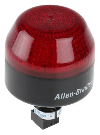 Produktfoto 1 von Allen Bradley 855P LED Filament/Warnsummer, Dauer Signalleuchte 24V ac/dc Rot Panel, Ø 65 mm x 85 mm IP65, IP56