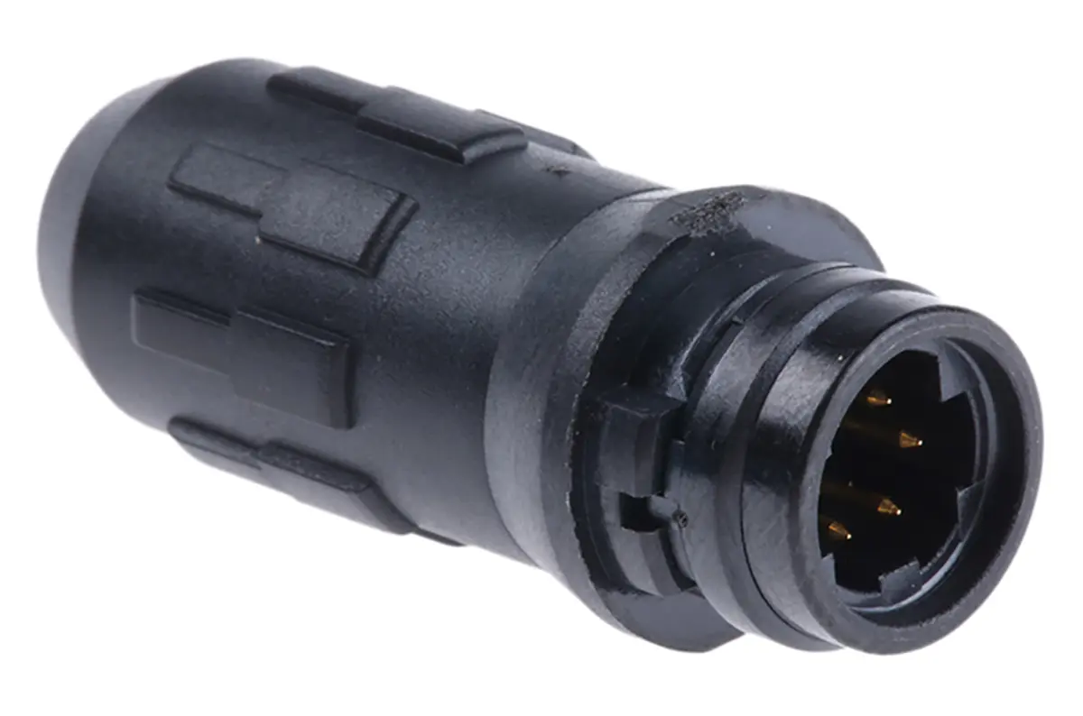Produktfoto 1 von Hirose HR30 12 mm Miniature Rundsteckverbinder Buchse 6-polig Buchse 2A Kabel IP40, IP68