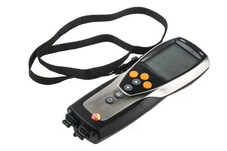 Produktfoto 1 von Testo Digitales Thermometer, 735-2, Tragbar, 3 bis 800 °C ±0.2°C max, Messelement Typ Pt100