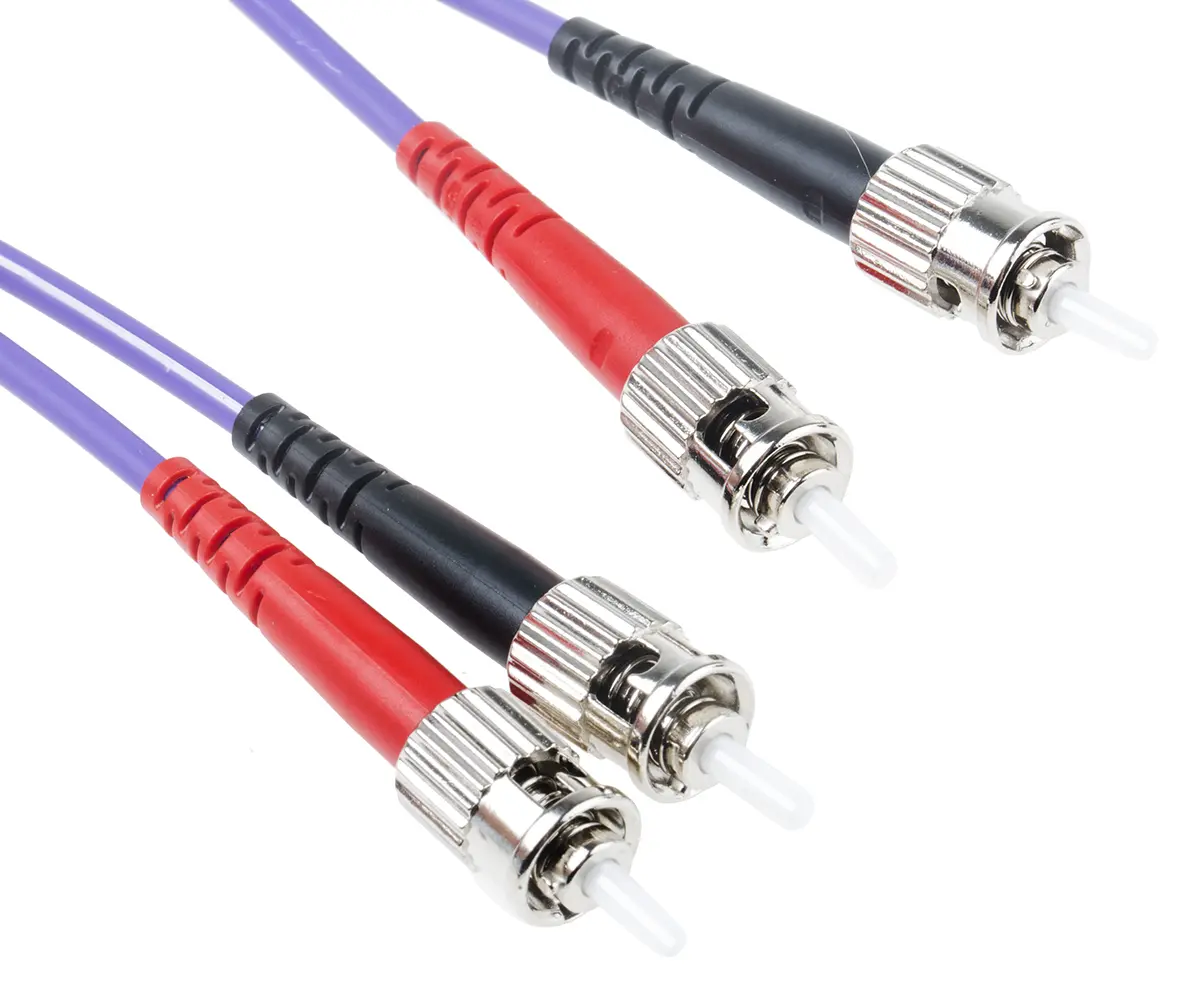 Produktfoto 1 von RS PRO LWL-Kabel 5 m, Raucharm halogenfrei Violett, Aqua 125 μm