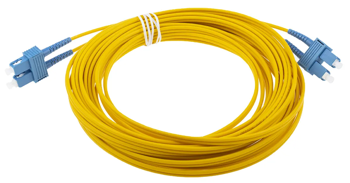 Produktfoto 1 von RS PRO LWL-Kabel 10 m, Raucharm halogenfrei Gelb 125 μm