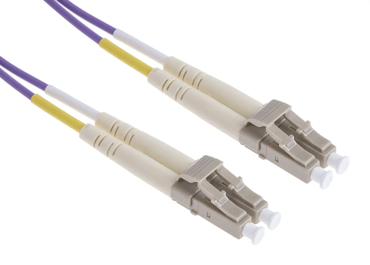 Produktfoto 1 von RS PRO LWL-Kabel 2 m, Raucharm halogenfrei Violett 125 μm