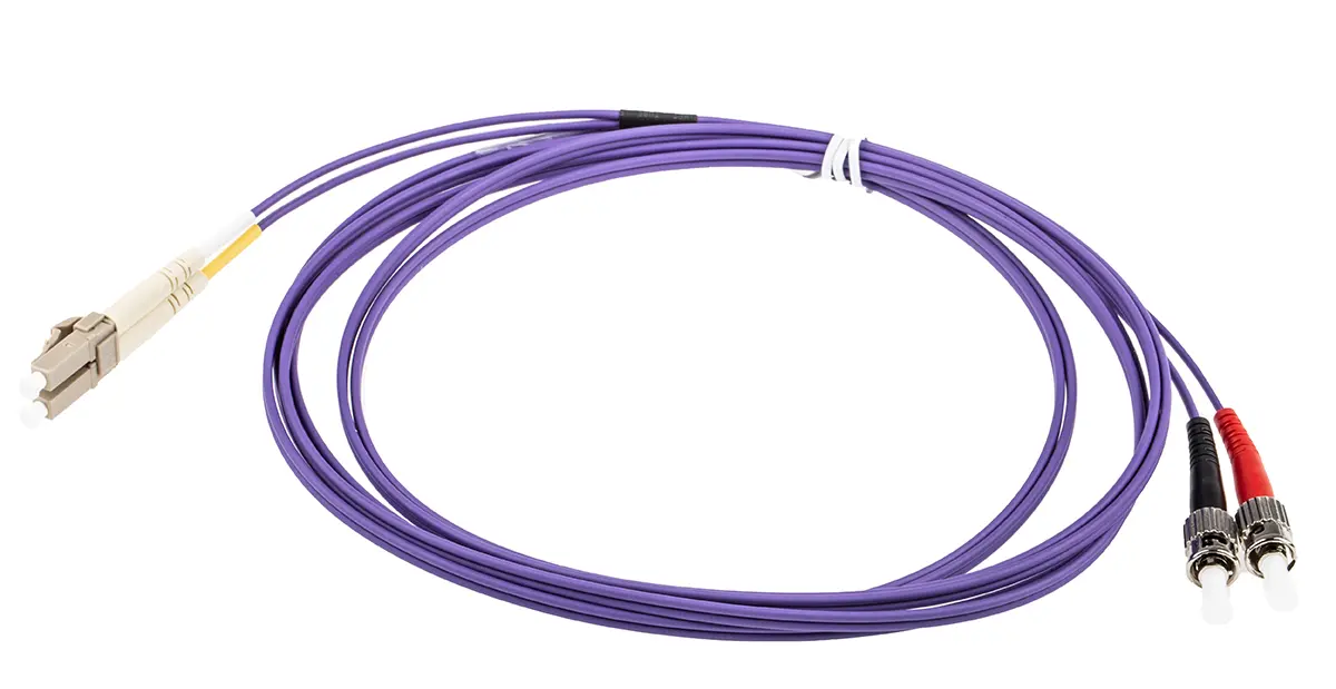 Produktfoto 1 von RS PRO LWL-Kabel 3 m, Raucharm halogenfrei Violett 125 μm