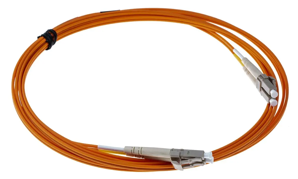 Produktfoto 1 von RS PRO LWL-Kabel 3 m, Raucharm halogenfrei Orange 125 μm