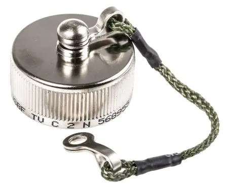 Produktfoto 1 von Amphenol Socapex USBFTV Staubkappe für USB-FTV-Buchsen mit Rechteckflansch, Buchse, IP67, Aluminium