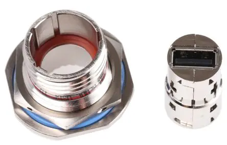 Produktfoto 1 von Amphenol Socapex, Gerade USBFTV USB-Steckverbinder Buchse USB Typ A 1 USB 2.0 IP68