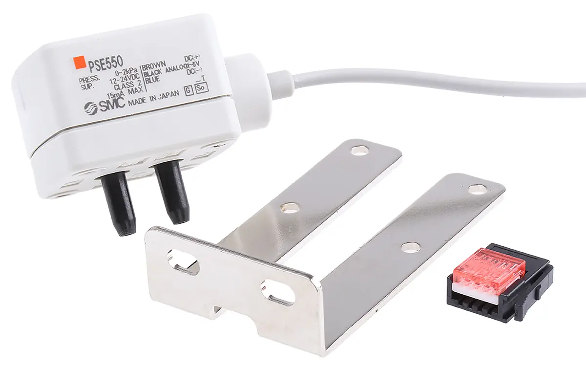 Produktfoto 1 von SMC Drucksensor, -50 kPa bis 50 kPa 24 V dc, IP40 50 °C