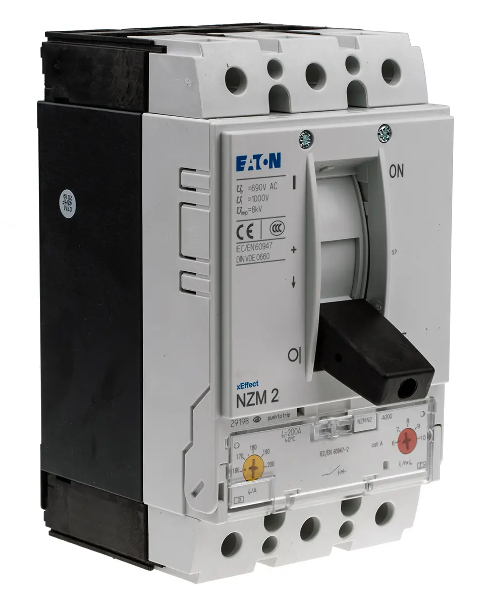 Produktfoto 1 von Eaton xEnergy, Leistungsschalter MCCB 1-polig, 100A / Abschaltvermögen 50 kA 690V 750V, Fest, L. 105mm