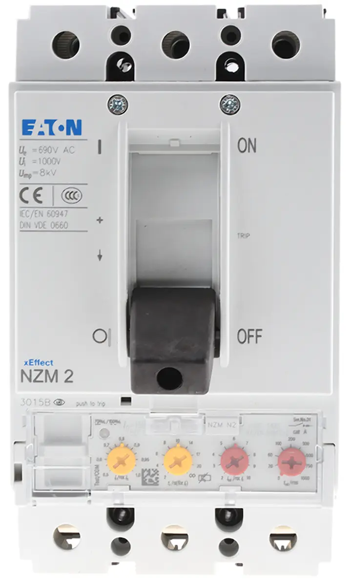 Produktfoto 1 von Eaton xEnergy xEnergy, Kompaktschutzschalter 1-polig, 160A Feststehend / Abschaltvermögen 50 kA 690V ac 750 V dc
