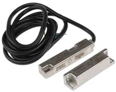 Produktfoto 1 von Guardmaster 440N Magnetisch 2-m-Kabel Berührungsloser Sicherheitsschalter 24V dc aus Edelstahl, Öffner, Magnetisch