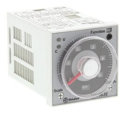 Produktfoto 1 von Finder 88 Zeitrelais, Panel 12 to 240 V dc 230V ac, 24 V ac, 2 Kont. Multifunktion, 2-poliger Umschalter