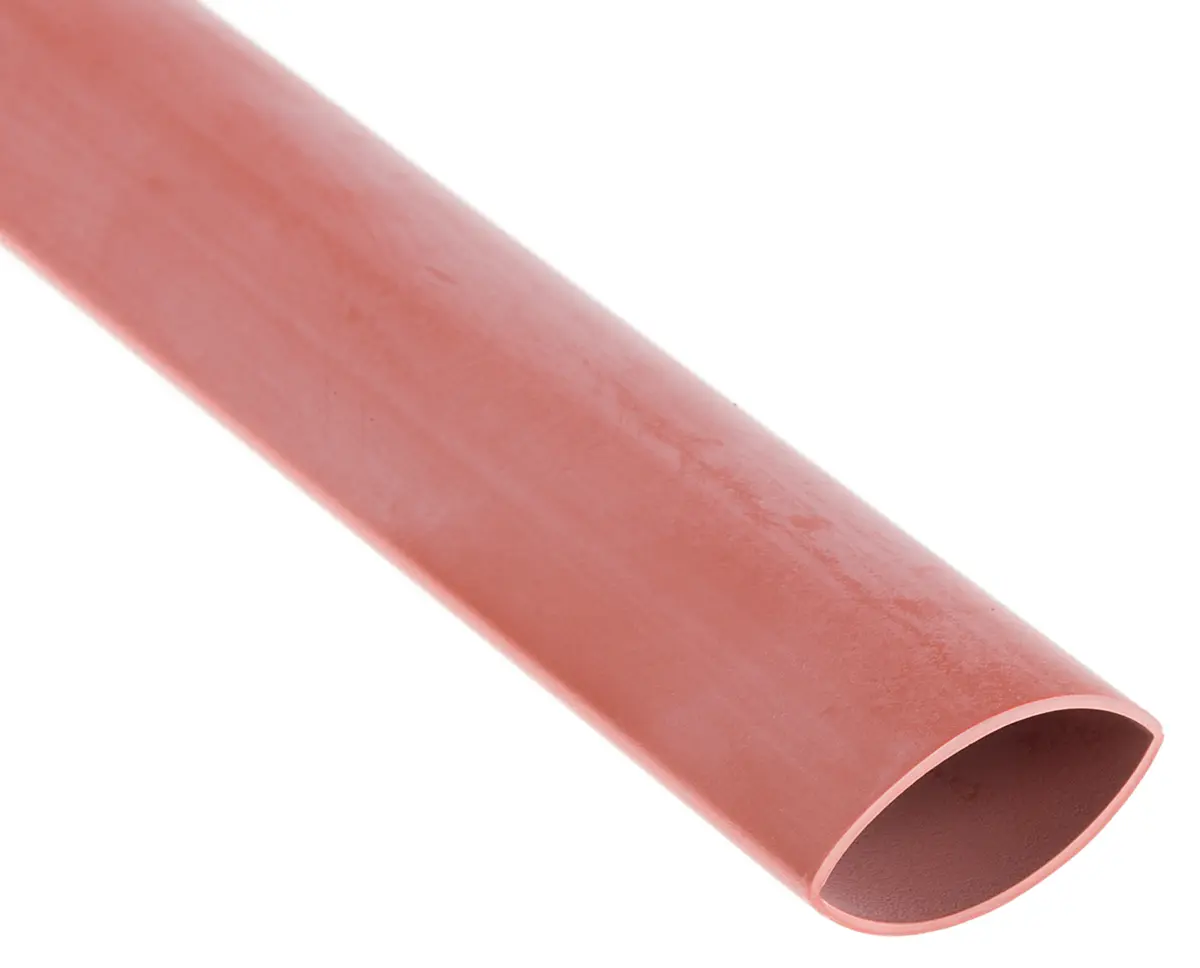 Produktfoto 1 von RS PRO Wärmeschrumpfschlauch, Polyolefin Braun, Ø 12.7 mm Schrumpfrate 2:1, Länge 1.2m