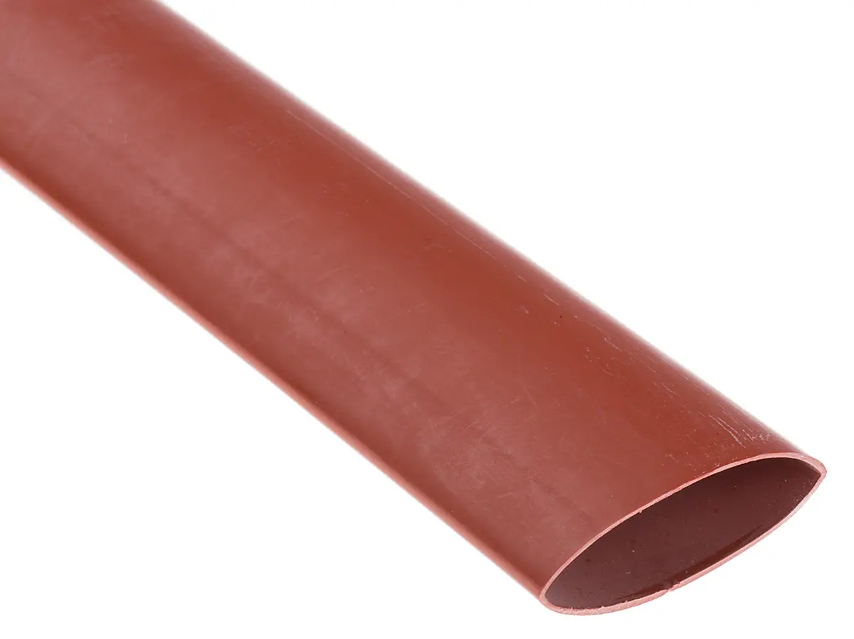 Produktfoto 1 von RS PRO Wärmeschrumpfschlauch, Polyolefin Braun, Ø 19.1 mm Schrumpfrate 2:1, Länge 1.2m