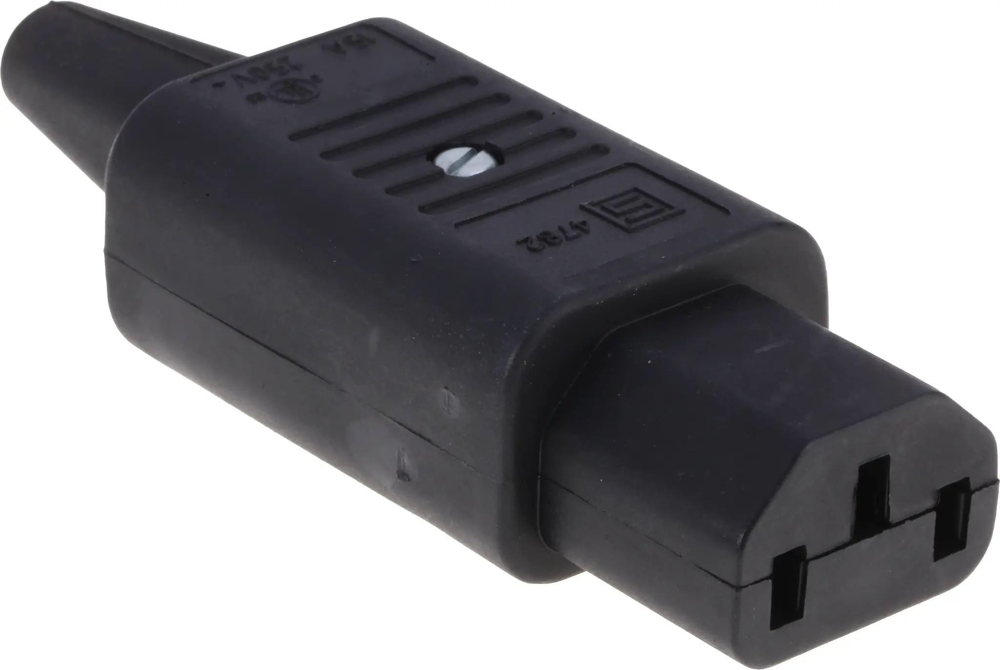 Produktfoto 1 von Schurter 4782 IEC-Steckverbinder C13, 250 V, Gerade Stecker, Kabel 10A
