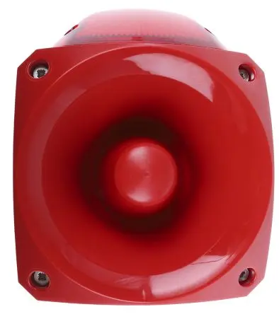 Produktfoto 1 von Klaxon Nexus Xenon, Filament/Warnsummer-Licht Schall- und Lichtsignal-Kombination 60V dc Rot IP67, IP21, IP66, IP65 Wand