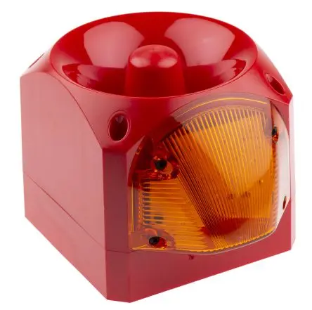Produktfoto 1 von Klaxon Nexus Xenon, Filament/Warnsummer-Licht Schall- und Lichtsignal-Kombination 230V ac Gelb IP21, IP65, IP66, IP67