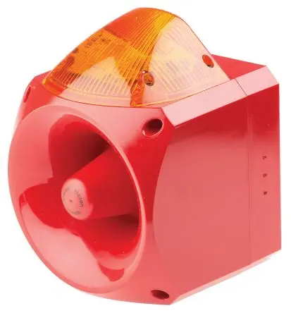 Produktfoto 1 von Klaxon Nexus Xenon, Filament/Warnsummer-Licht Schall- und Lichtsignal-Kombination Gelb IP65, IP67, IP66, IP21 Wand / 120