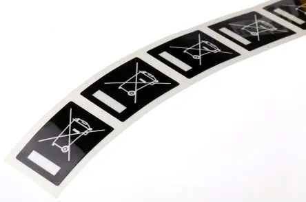 Produktfoto 1 von Brady, Klebend Weiß Vorbedrucktes, selbstklebendes Etikett, 20mm x 15 mm, 500 pro Paket Stück