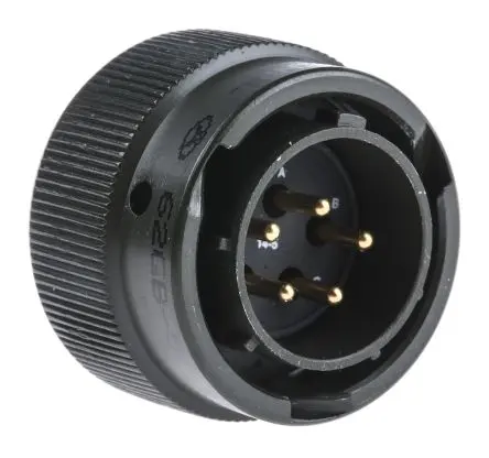 Produktfoto 1 von Amphenol Limited, 62 GB Messing MIL-Spec Rundsteckverbinder Gerade, 5-polig, 850V ac, Kabel, Gehäuse 14 Stecker,