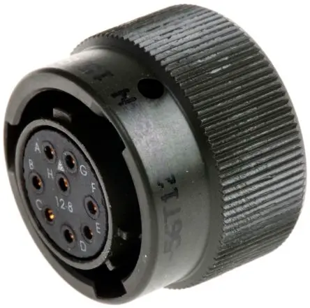Produktfoto 1 von Amphenol Limited, 62 GB Messing MIL-Spec Rundsteckverbinder Gerade, 8-polig, Kabel, Gehäuse 12 Stecker, MIL-DTL-26482,