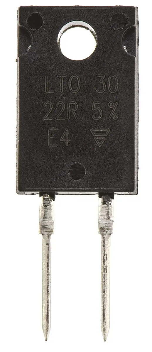 Produktfoto 1 von Vishay LTO30 Dickschicht Widerstand, Radial 22 Ω 5 % / 30 W