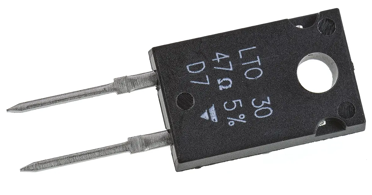 Produktfoto 1 von Vishay LTO30 Dickschicht Widerstand, Radial 47 Ω 5 % / 30 W