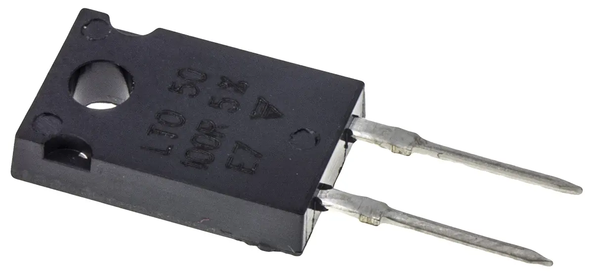 Produktfoto 1 von Vishay LTO50 Dickschicht Widerstand, Radial 100 Ω 5 % / 50 W