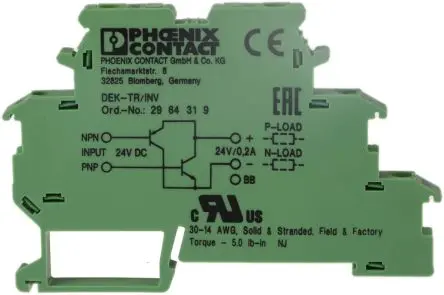 Produktfoto 1 von Phoenix Contact DEK Halbleiter-Interfacerelais 26V DIN-Hutschiene Schraube
