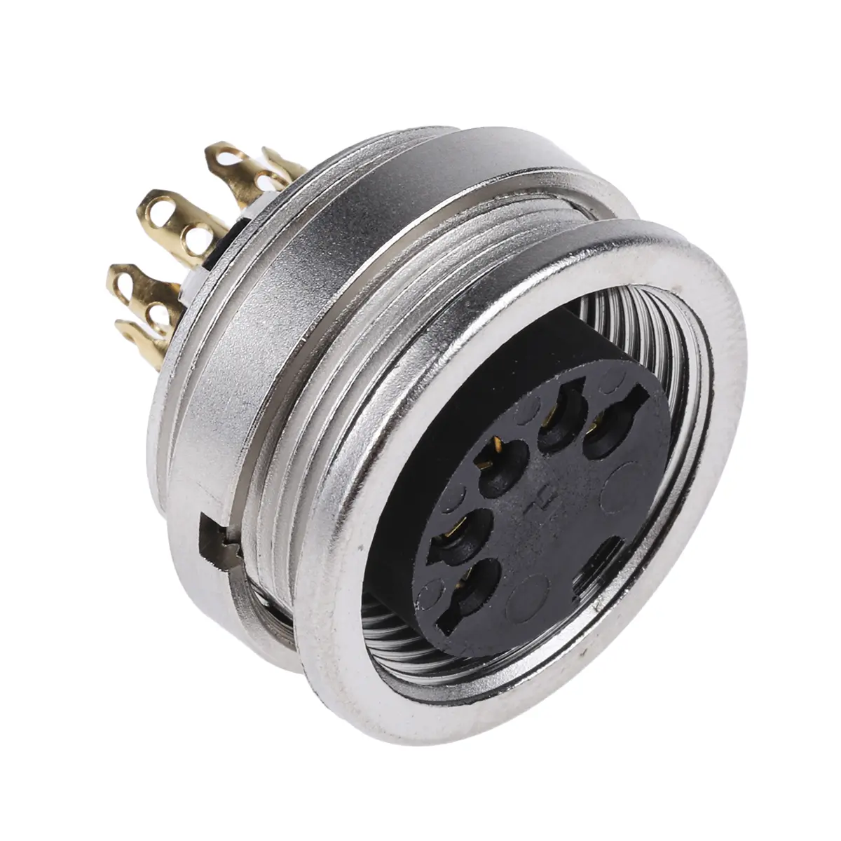 Lumberg 304 M16 DIN-Buchse Gerade 5-polig, DIN EN 60529, 60 V ac 5A IP68 Frontplattenmontage, Mit Gewinde Buchse