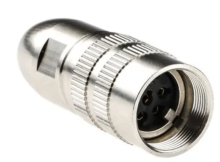 Produktfoto 1 von Lumberg 322 Standard DIN-Buchse Gerade 6-polig, DIN EN 60529, 250V ac 5A IP68 Kabel, Schrauben Buchse
