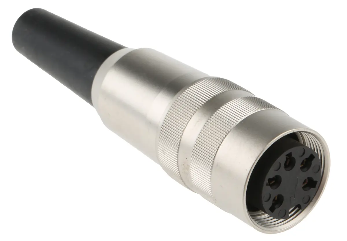 Produktfoto 1 von Lumberg KV M16 DIN-Buchse Gerade 5-polig, DIN EN 60529, 250 V ac 5A IP40 Kabel, Schrauben Buchse