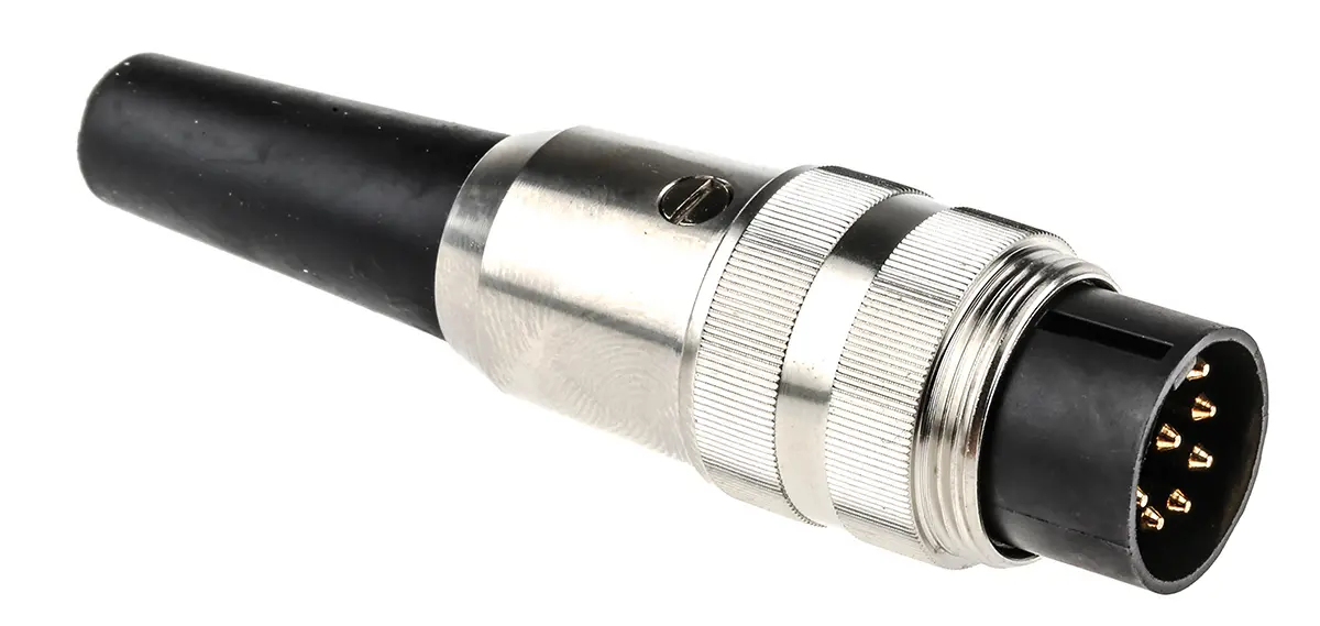 Produktfoto 1 von Lumberg SV M16 DIN-Stecker Gerade 8-polig, DIN EN 60529, 60 V ac 5A IP40 Kabel, Mit Gewinde Stecker
