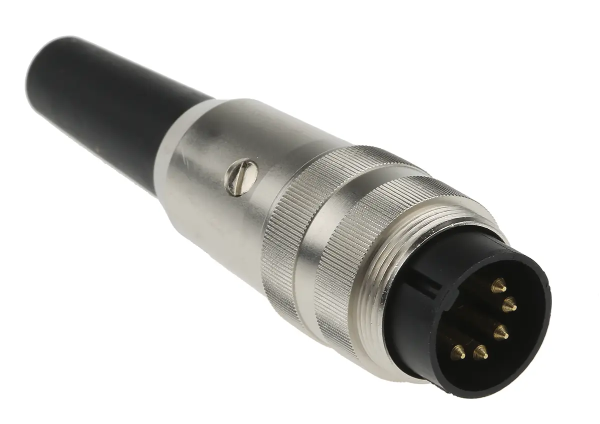 Produktfoto 1 von Lumberg SV M16 DIN-Stecker Gerade 5-polig, DIN EN 60529, 60 V ac 5A IP40 Kabel, Schrauben Stecker